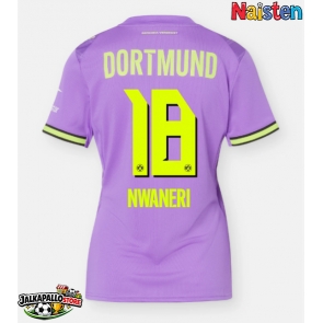 Borussia Dortmund Ethan Nwaneri #18 Kolmaspaita Naisten 2026-27 Lyhythihainen